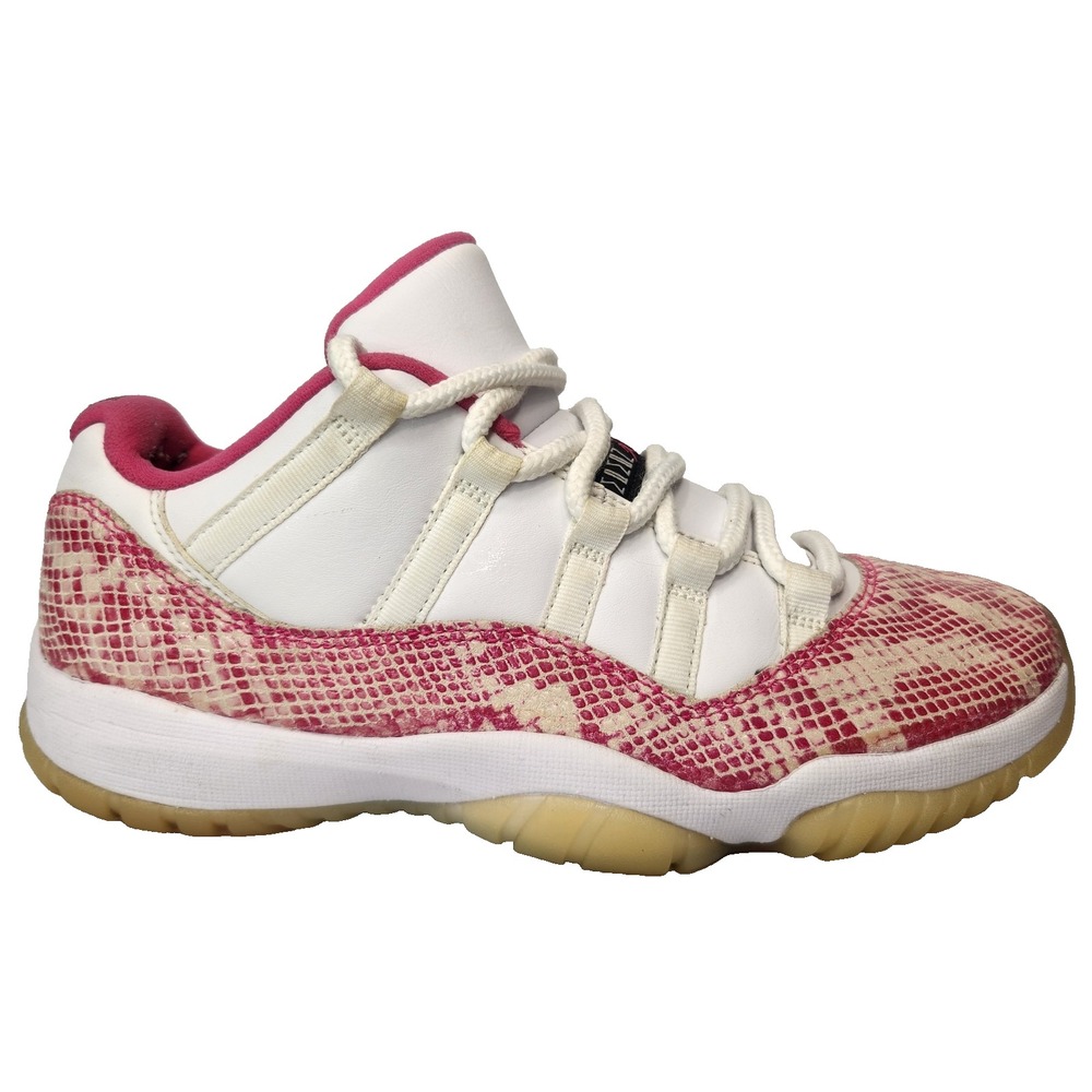 Nike Air Jordan 11 Retro Low Shoes Womens 9 Pink Snakeskin Sneakers AH7860-106